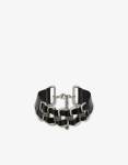 Alberta Ferretti Calfskin Choker With Rhinestones
